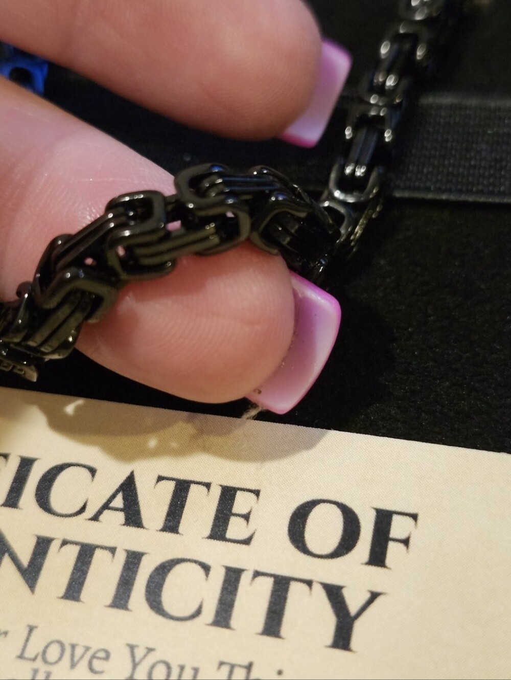 Black Byzantine Necklace - Picture 11 of 11
